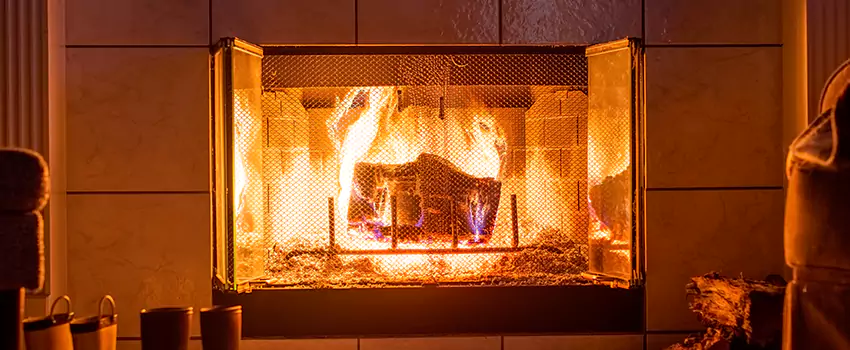 Mendota Hearth Landscape Fireplace Installation in Parma Heights, Ohio