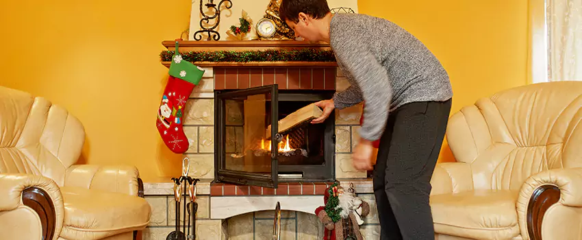 Rusted Metal Fireplace Restoration in Parma Heights, Ohio